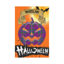 Load image into Gallery viewer, Wardlaw Tartan Jack O' Lantern Garden Flag / Halloween Home Decor NN9