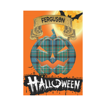 Load image into Gallery viewer, Ferguson Ancient Tartan Jack O' Lantern Garden Flag / Halloween Home Decor NN8