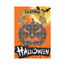 Load image into Gallery viewer, Caledonia Ancient Tartan Jack O' Lantern Garden Flag / Halloween Home Decor NN4