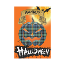 Load image into Gallery viewer, MacKinlay Ancient Tartan Jack O' Lantern Garden Flag / Halloween Home Decor NN6