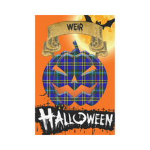 Load image into Gallery viewer, Weir Modern Tartan Jack O' Lantern Garden Flag / Halloween Home Decor NN9