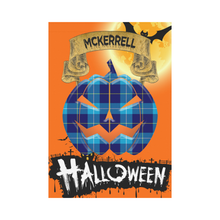 Load image into Gallery viewer, McKerrell Tartan Jack O' Lantern Garden Flag / Halloween Home Decor NN6
