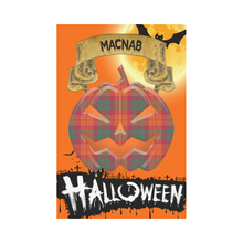 Load image into Gallery viewer, MacNab Ancient Tartan Jack O' Lantern Garden Flag / Halloween Home Decor NN6