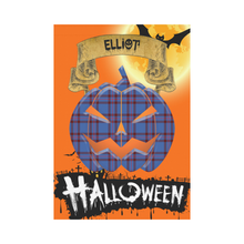 Load image into Gallery viewer, Elliot Modern Tartan Jack O' Lantern Garden Flag / Halloween Home Decor NN4