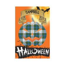 Load image into Gallery viewer, Campbell Dress Tartan Jack O' Lantern Garden Flag / Halloween Home Decor NN4