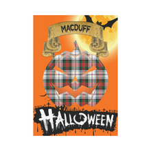 Load image into Gallery viewer, MacDuff Dress Modern Tartan Jack O' Lantern Garden Flag / Halloween Home Decor NN6