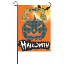 Load image into Gallery viewer, Kennedy Modern Tartan Jack O' Lantern Garden Flag / Halloween Home Decor NN8