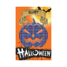 Load image into Gallery viewer, Elliot Modern Tartan Jack O' Lantern Garden Flag / Halloween Home Decor NN4