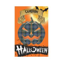Load image into Gallery viewer, Cameron of Erracht Ancient Tartan Jack O' Lantern Garden Flag / Halloween Home Decor NN4