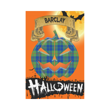 Load image into Gallery viewer, Barclay Hunting Ancient Tartan Jack O' Lantern Garden Flag / Halloween Home Decor NN4