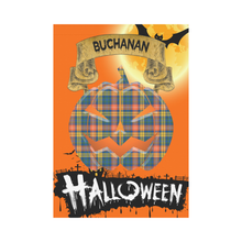 Load image into Gallery viewer, Buchanan Ancient Tartan Jack O' Lantern Garden Flag / Halloween Home Decor NN4