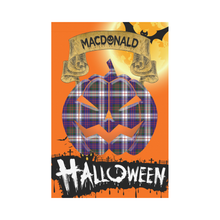 Load image into Gallery viewer, MacDonald Dress Modern Tartan Jack O' Lantern Garden Flag / Halloween Home Decor NN6