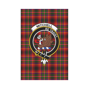 Mitchell Clan Innes Tartan Flag Clan Badge