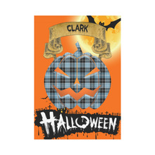 Load image into Gallery viewer, Clark Ancient Tartan Jack O' Lantern Garden Flag / Halloween Home Decor NN4