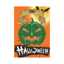 Load image into Gallery viewer, Don (Tribe-of-Mar) Tartan Jack O' Lantern Garden Flag / Halloween Home Decor NN4