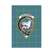 Load image into Gallery viewer, Lockhart Tartan Flag Clan Badge K7