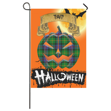 Load image into Gallery viewer, Tait Modern Tartan Jack O' Lantern Garden Flag / Halloween Home Decor NN9