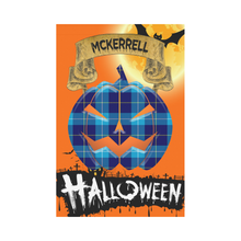 Load image into Gallery viewer, McKerrell Tartan Jack O' Lantern Garden Flag / Halloween Home Decor NN6