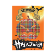 Load image into Gallery viewer, Drummond of Strathallan Tartan Jack O' Lantern Garden Flag / Halloween Home Decor NN4