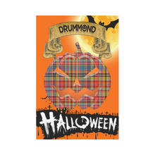 Load image into Gallery viewer, Drummond of Strathallan Tartan Jack O' Lantern Garden Flag / Halloween Home Decor NN4
