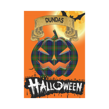 Load image into Gallery viewer, Dundas Modern Tartan Jack O' Lantern Garden Flag / Halloween Home Decor NN4