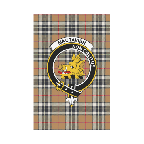 Thompson Camel Tartan Flag Clan Badge