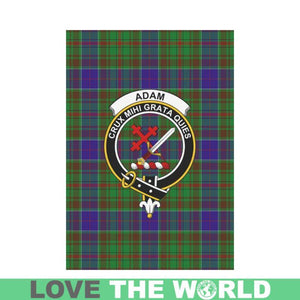 Adam Tartan Flag Clan Badge K7