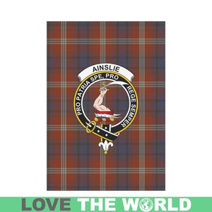 Ainslie Tartan Flag Clan Badge K7