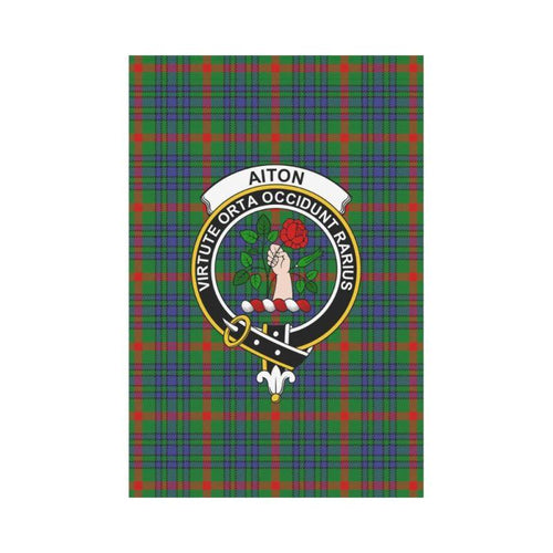 Aiton Tartan Flag Clan Badge