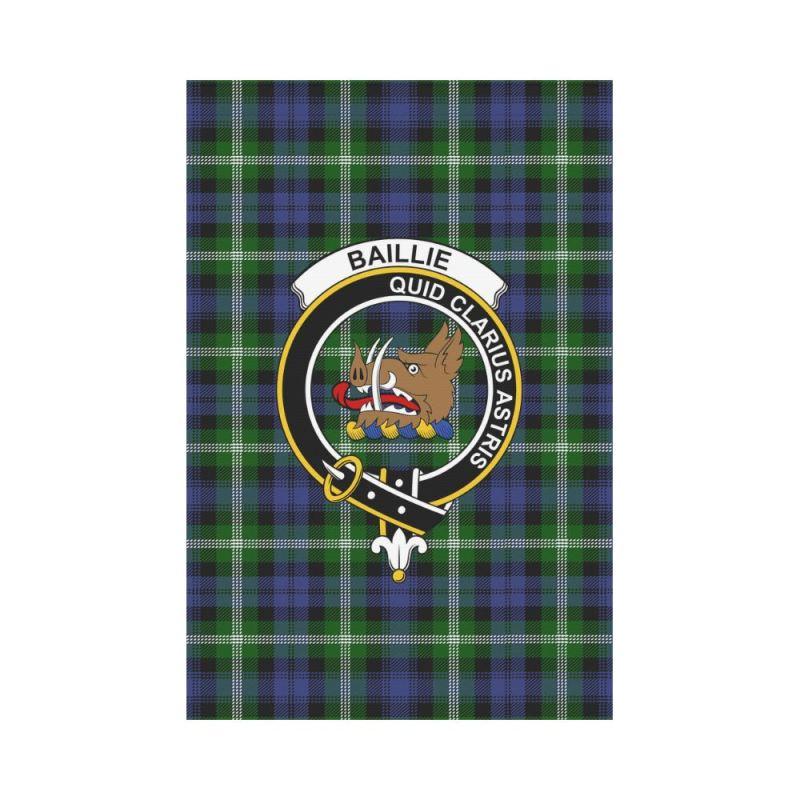 Baillie Tartan Flag Clan Badge