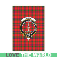 Load image into Gallery viewer, Bain Tartan Flag Clan Badge K7