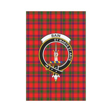 Load image into Gallery viewer, Bain Tartan Flag Clan Badge