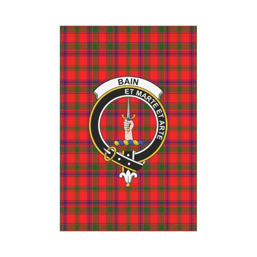 Bain Tartan Flag Clan Badge