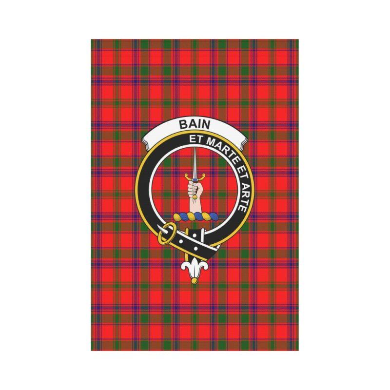 Bain Tartan Flag Clan Badge