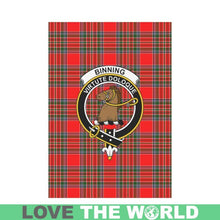 Load image into Gallery viewer, Binning Tartan Flag Clan Badge K7