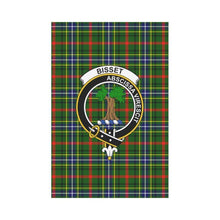 Load image into Gallery viewer, Bisset Tartan Flag Clan Badge