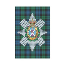 Load image into Gallery viewer, Black Watch Tartan Flag Clan Badge