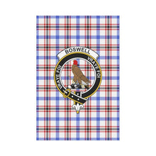 Load image into Gallery viewer, Boswell Tartan Flag Clan Badge
