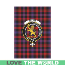 Load image into Gallery viewer, Broun (Brown) Tartan Flag Clan Badge K7