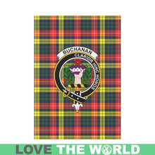 Load image into Gallery viewer, Buchanan Tartan Flag Clan Badge K7