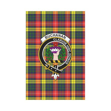 Load image into Gallery viewer, Buchanan Tartan Flag Clan Badge