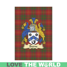 Load image into Gallery viewer, Burn Modern Tartan Clan Badge Garden Flag W7 One Size / Small Size 12X18 Flags