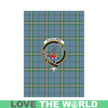 Load image into Gallery viewer, Clelland Tartan Flag Clan Badge K7