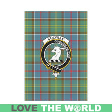 Load image into Gallery viewer, Colville Tartan Flag Clan Badge K7