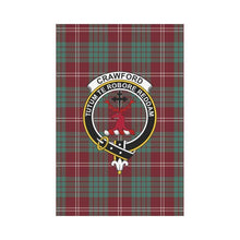 Load image into Gallery viewer, Crawford Tartan Flag Clan Badge