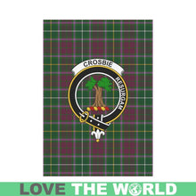 Load image into Gallery viewer, Crosbie Tartan Flag Clan Badge K7
