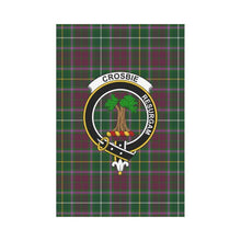 Load image into Gallery viewer, Crosbie Tartan Flag Clan Badge