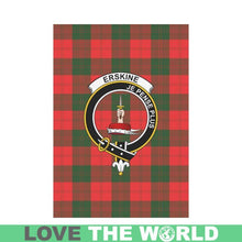 Load image into Gallery viewer, Erskine Tartan Flag Clan Badge K7