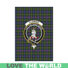 Load image into Gallery viewer, Fleming Tartan Flag Clan Badge K7