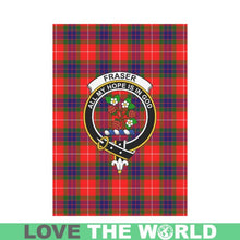 Load image into Gallery viewer, Fraser Tartan Flag Clan Badge K7